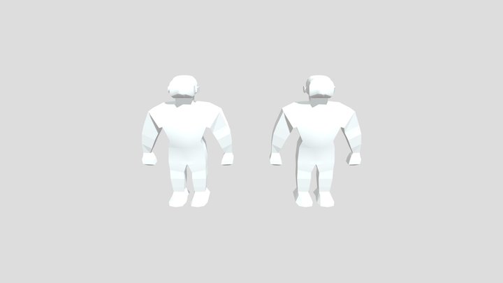 Low Poly Monkey 3D Model