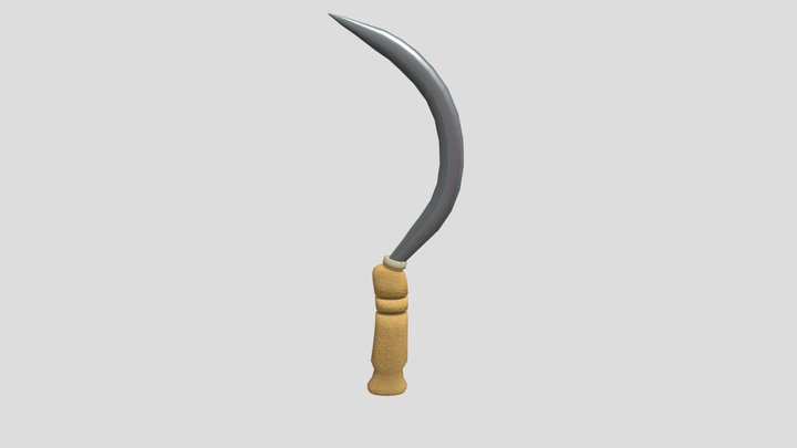 Sickle Model (textured) 3D Model