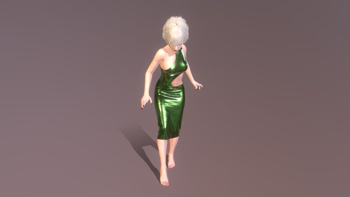 Body Dress Posed One 3D Model