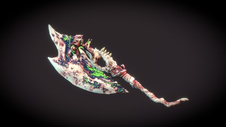 Infected creature Switch Axe 3D Model