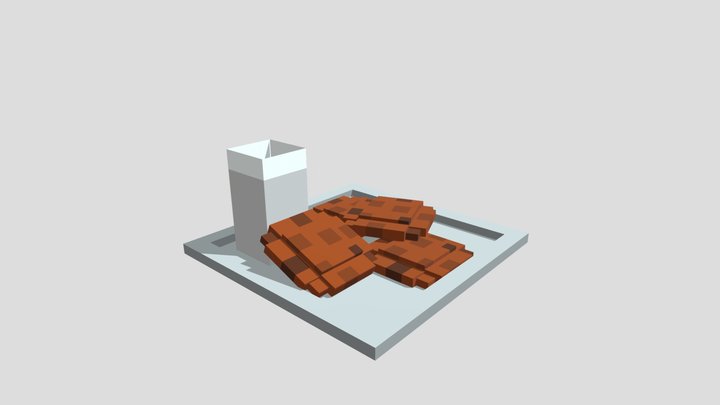 Milk & Cookies 3D Model