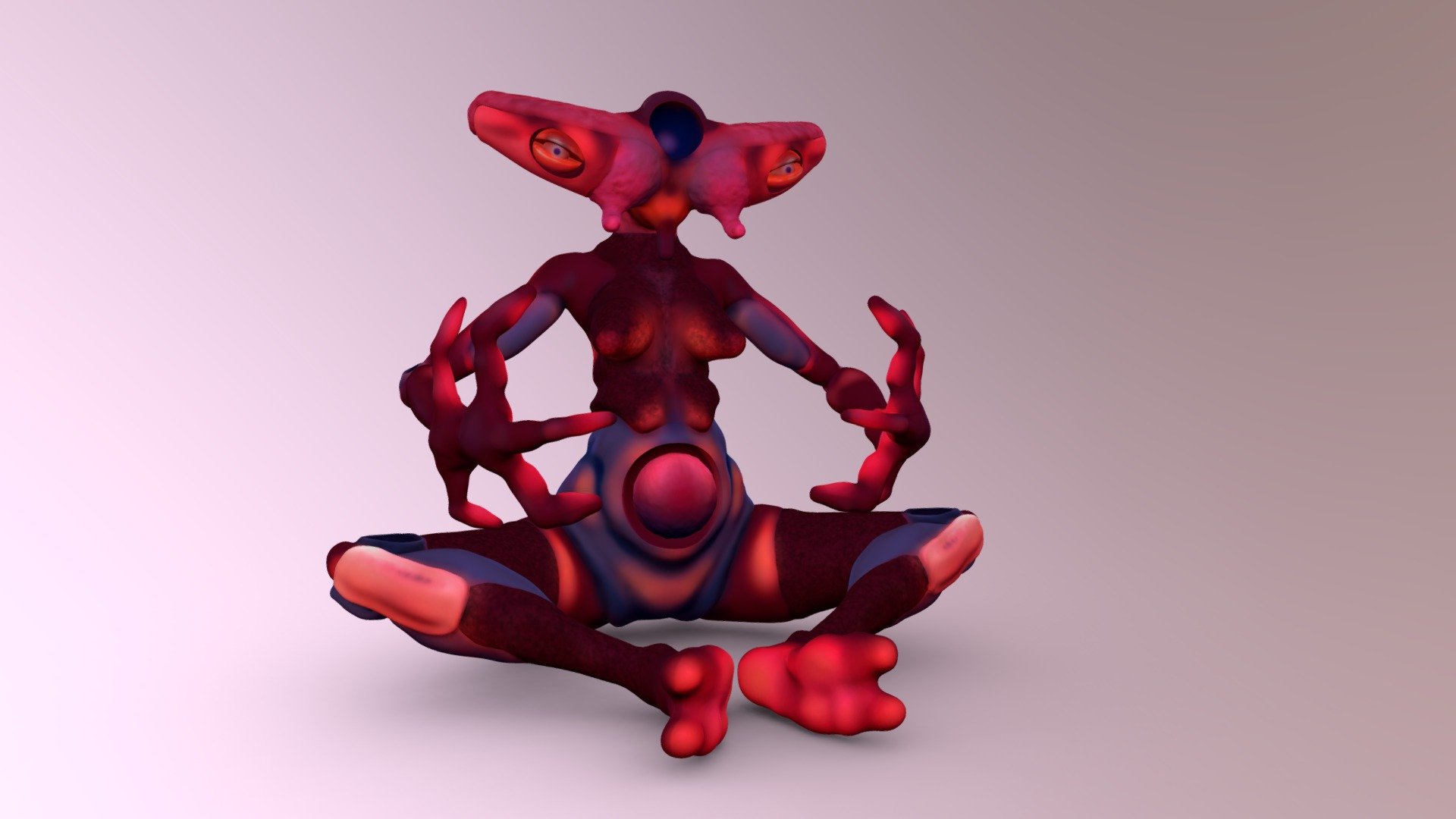 Alien Fem Oracle 001 - 3D model by mewsuaykat [9ef6980] - Sketchfab