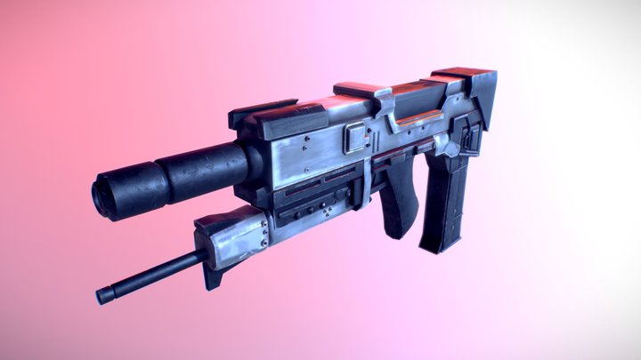Skynet's Plasma Rifle 3D Model