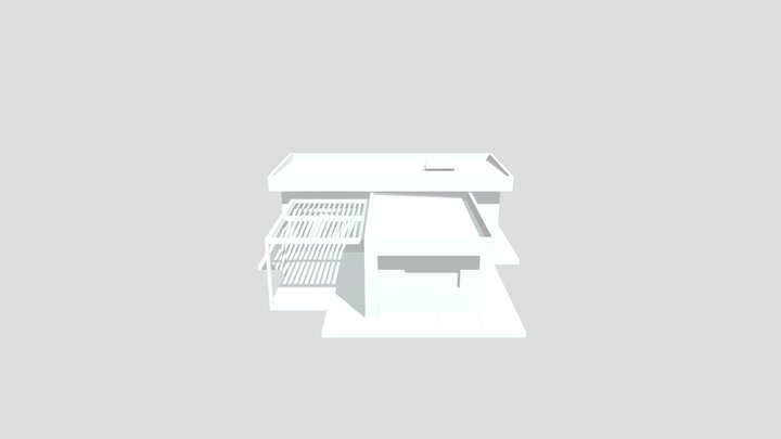 MODERNHOME P4 EN 3D AVEC PERGOLA BIOCLIMATIQUE 3D Model