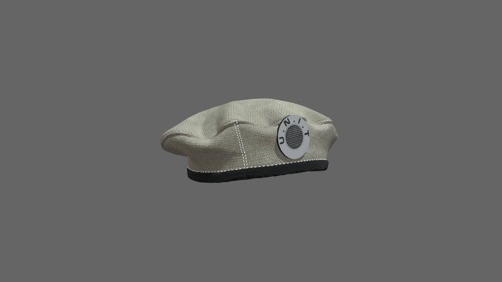 Classic UNIT Beret Doctor Who 3D Model