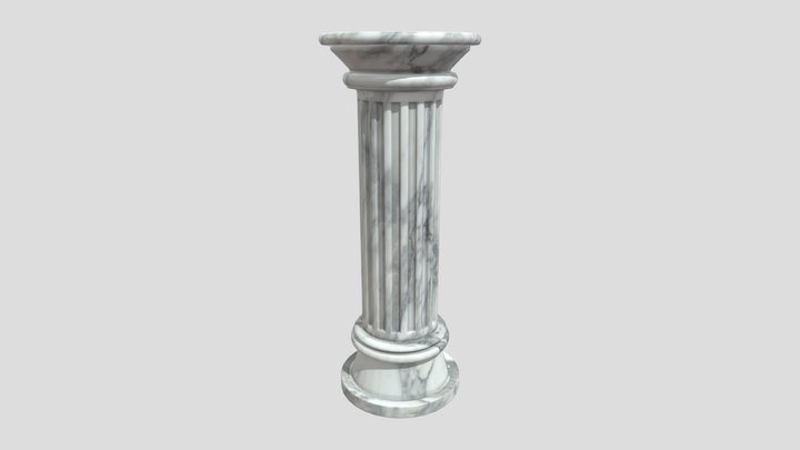 Marble Pillar 3D Model