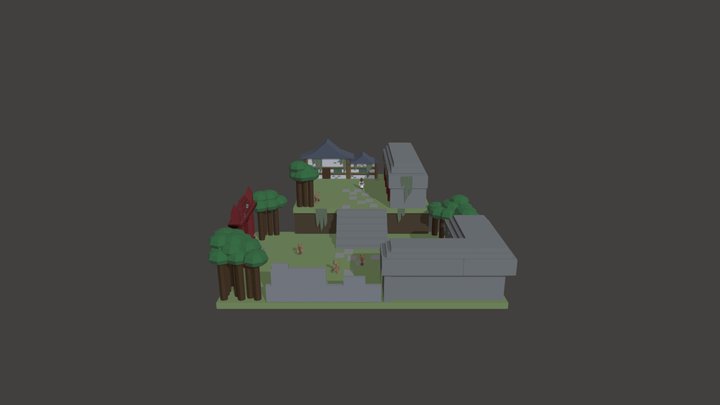 Donjon oriental 3D Model