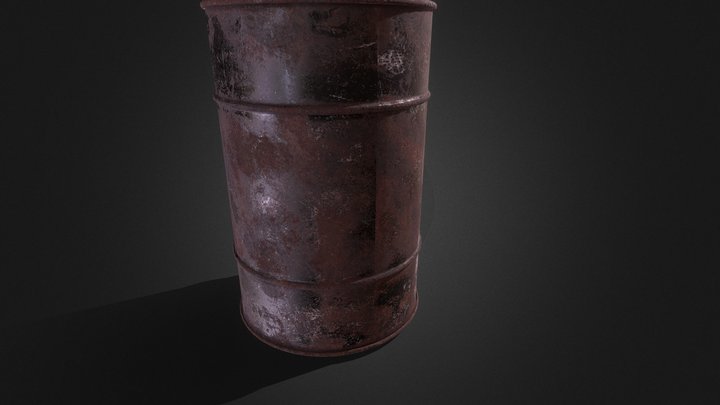 Oil Barrel 3D Model
