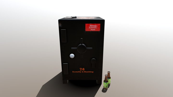 Safe, Bottle and Knife (AIE) 3D Model