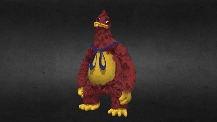 Unnamed Red Wuggy Rigged 3D Model