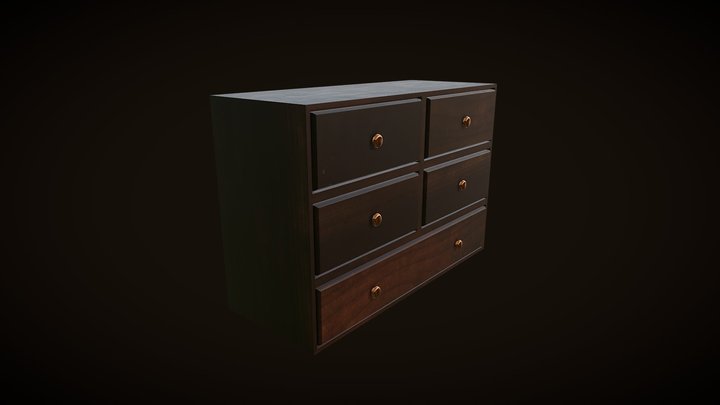 Chest Of Drawers 3D Model