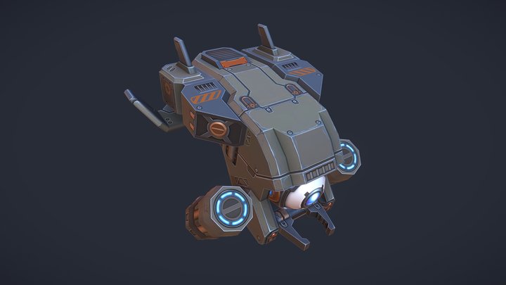 Courier 3D Model