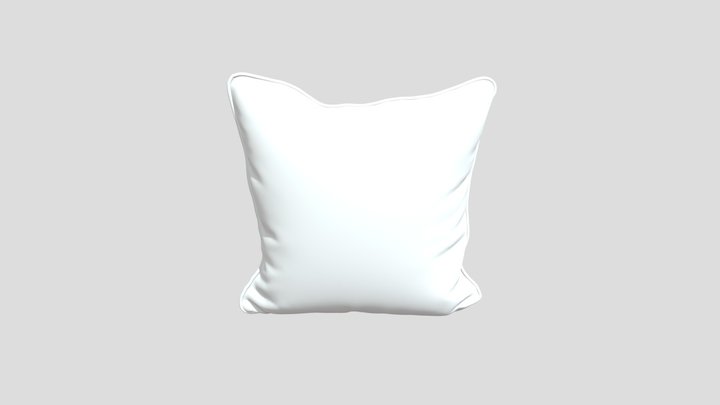 Modern Decorative Fabric Throw Pillow 3D Model