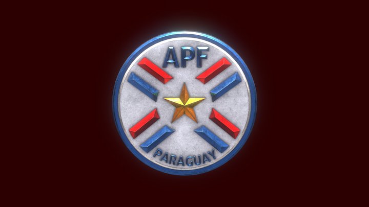 Paraguay National Team – 3D Badge/Shield 3D Model