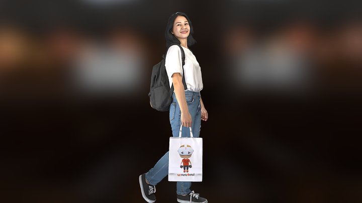 Chica Comprando Con Bosa – Modello 3D gratuito STL