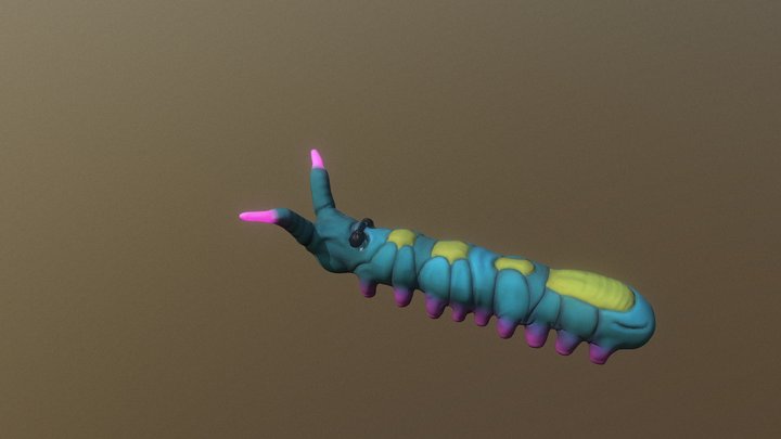 worm 3D Model