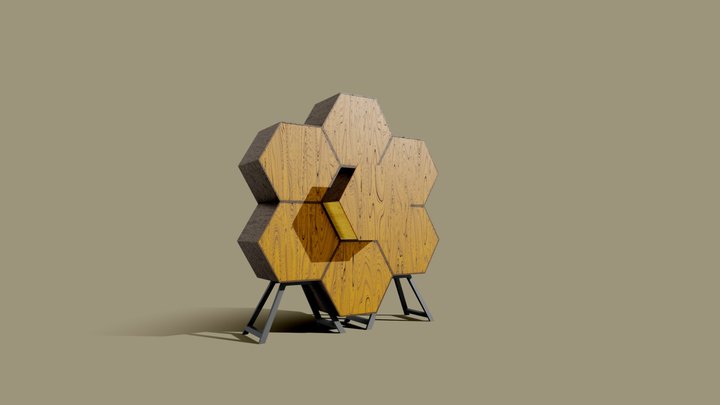 HONEYCOMB SHELF 3D Model