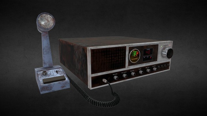 CB Radio 3D Model
