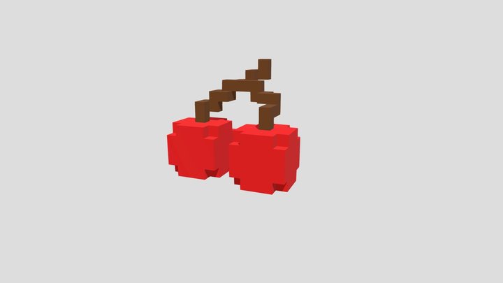 Cherry Voxel 3D Model