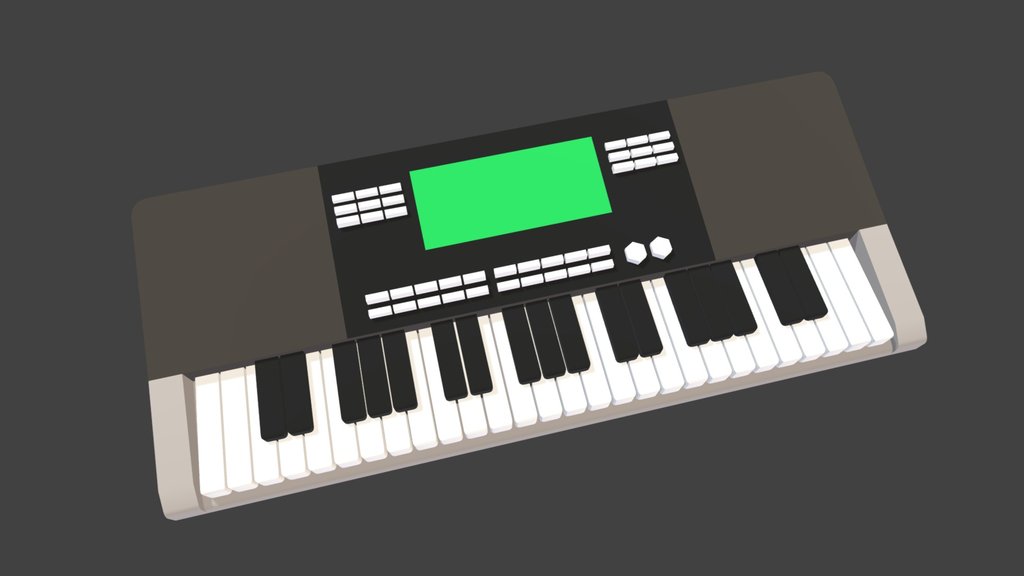 Low Poly Electrical Piano