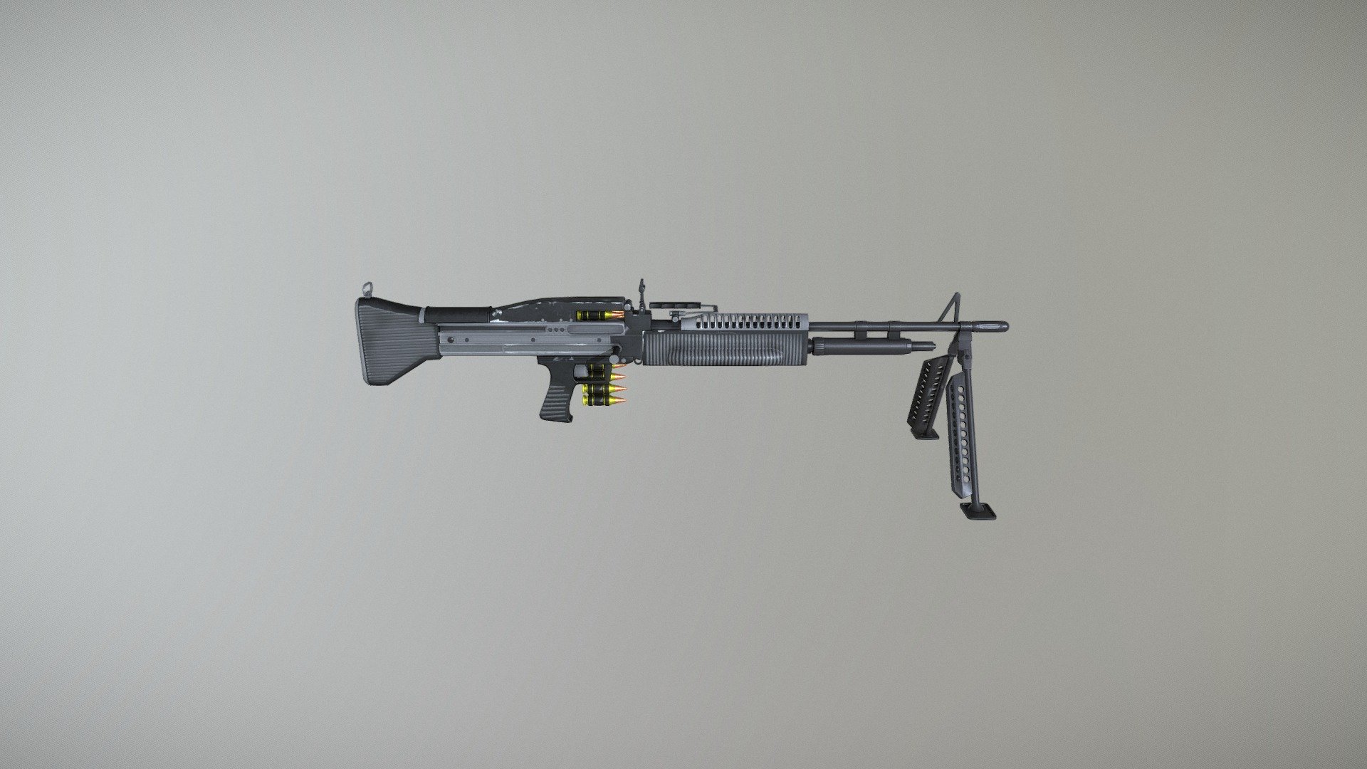 M60 Machine Gun - 3D model by PastaCouch [9f0456b] - Sketchfab