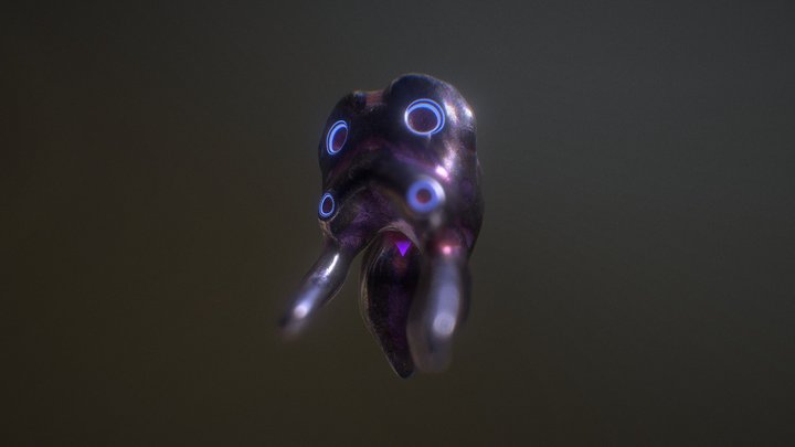 Alien Totem II 3D Model