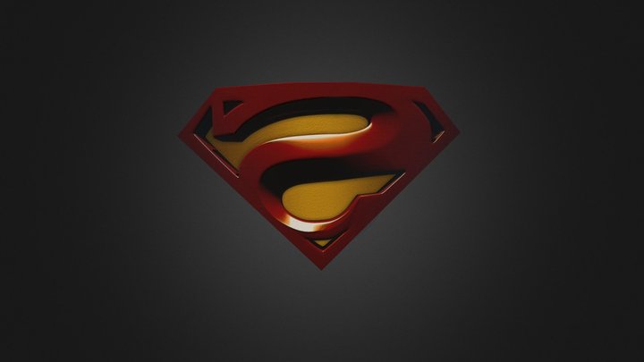 Logo Superman 3D Model