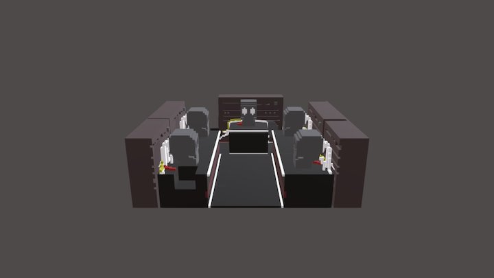 Cyberpunk - New World Order Skulls leaders 3D Model