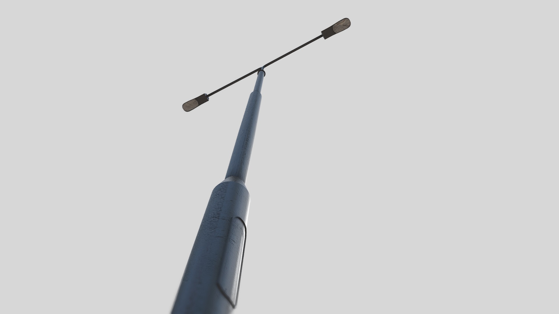 3D model Lamp Post 10 (street lights) - This is a 3D model of the Lamp Post 10 (street lights). The 3D model is about a wind turbine with a blue sky.