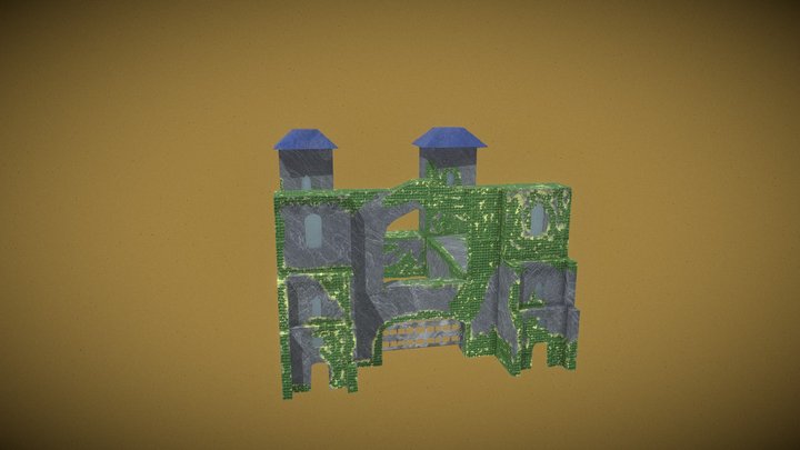 Medieval Building ruins 3D Model