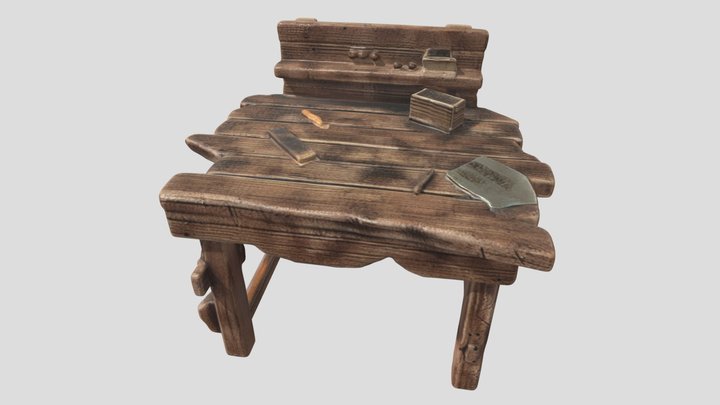 Palworld Workbench 3D Model