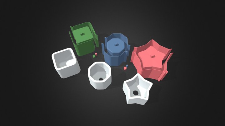 Simple flower pot mold pack - 3D Print – Kostenloses 3D-Modell STL