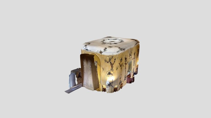 Schloss Sanssouci Voltairezimmer 3D Model