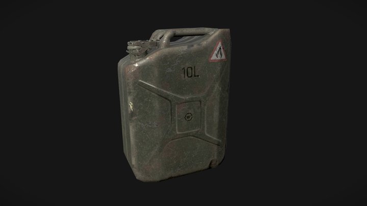 Canister (low-poly) 3D Model