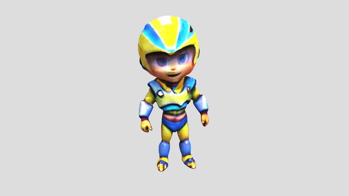 vir_the_robot_boy_3d_model_for_free 3D Model