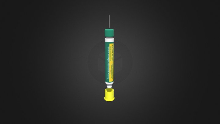 Atropen Autoinjector 3D Model