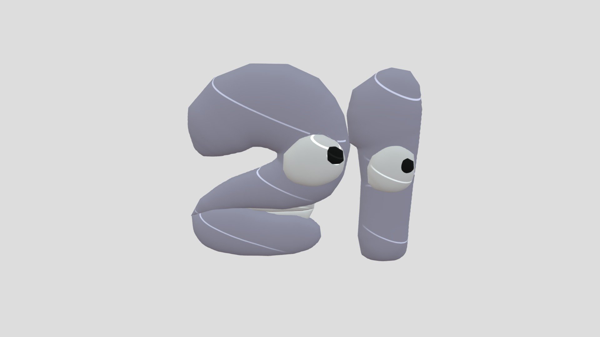 Dude Two (Number Lore) - Download Free 3D model by aniandronic  (@aniandronic) [5275abc]