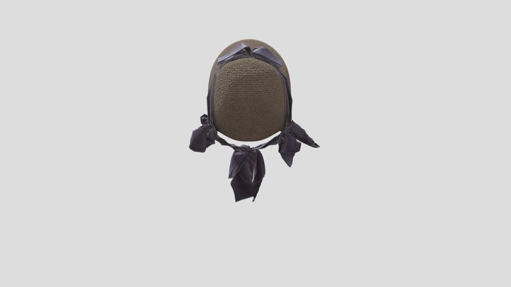 1830s Straw Bonnet 3D Model