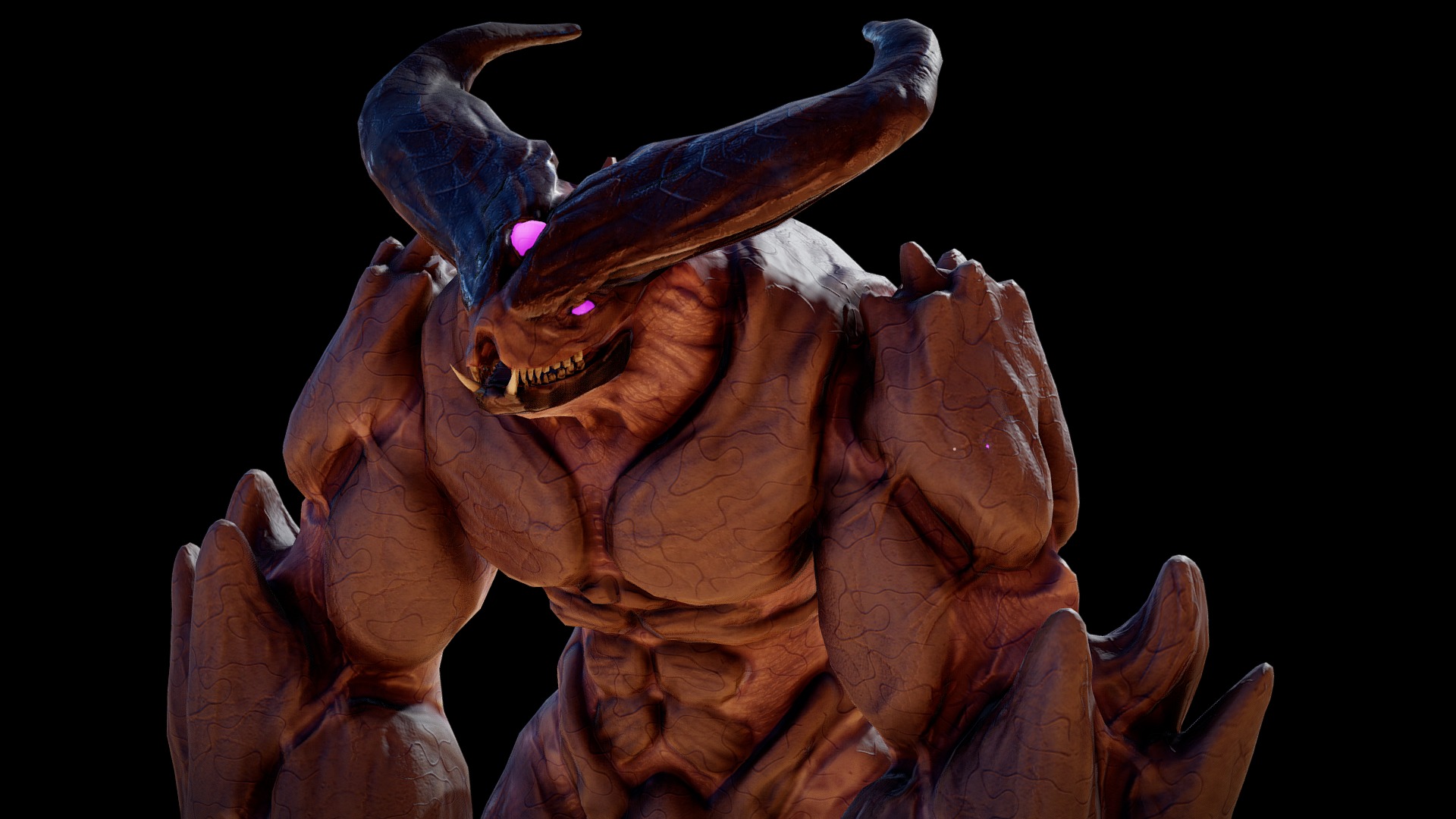 3D model demon - This is a 3D model of the demon. The 3D model is about a person in a garment.