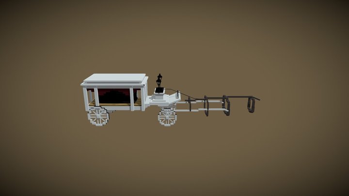 Disney Haunted Mansion Hearse 3D Model