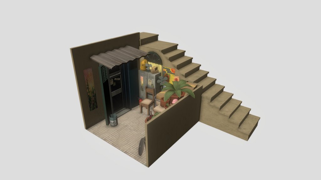 Environment Build // Alleyway Hidden Shop