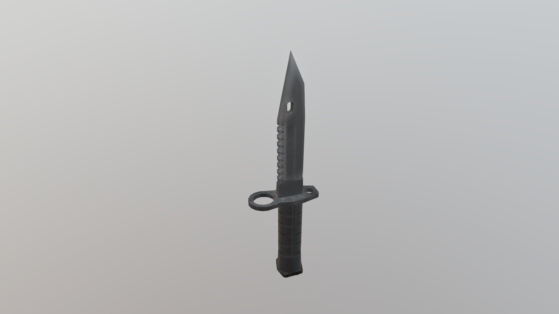 M9 Bayonet Black ( Low Poly)
