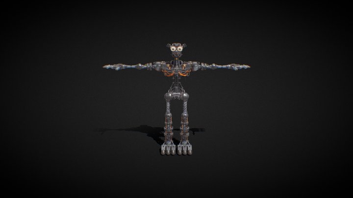 FNAF Security Breach Glamrock Endo 3D Model
