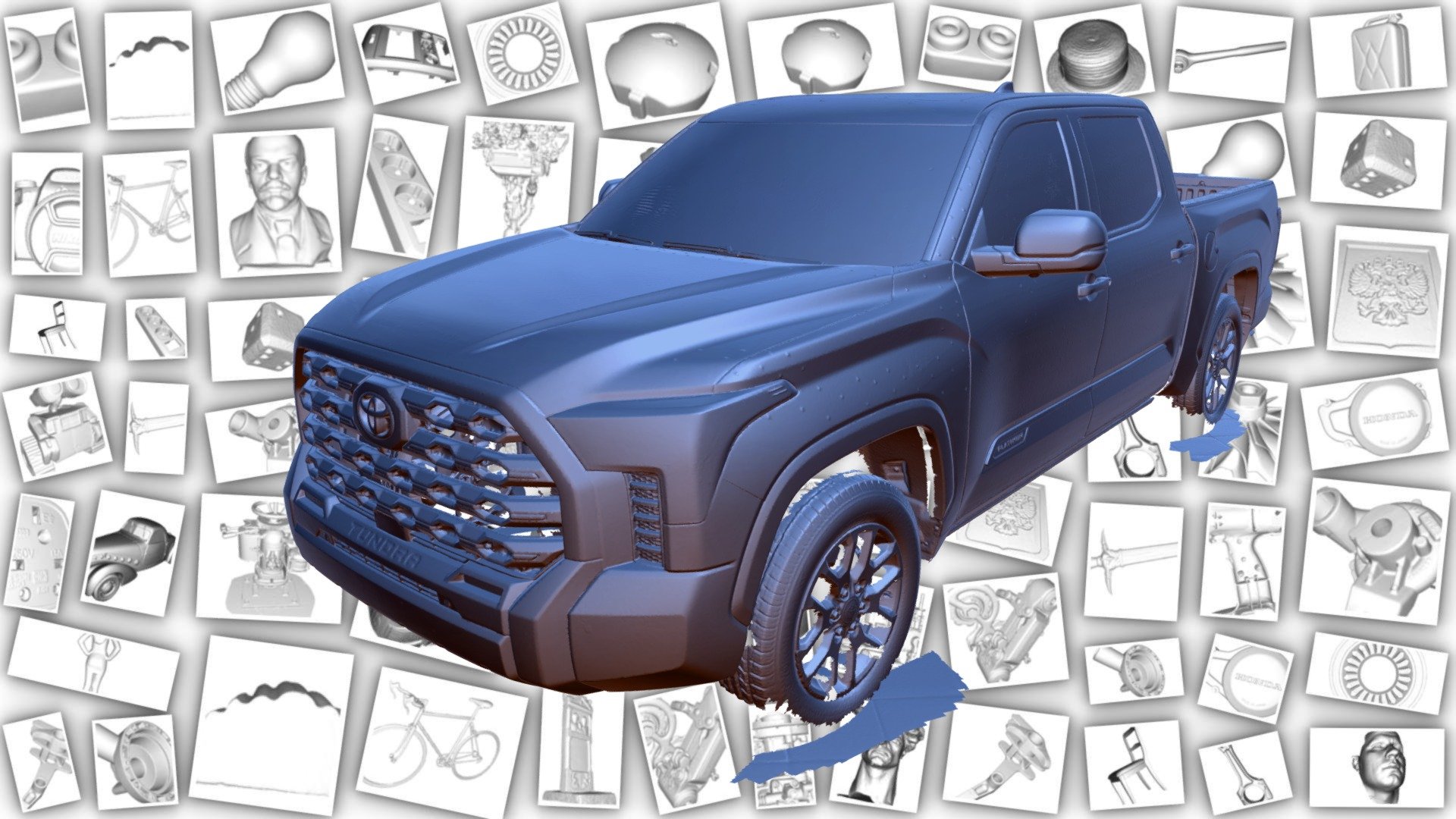 Toyota Tundra 2022 3d Scan Data 1 Of 2 - 3D model by CAD-LAB