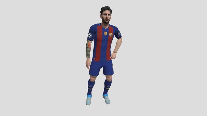 Messi standing 3D Model