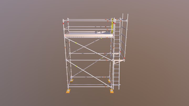 3.07m x 1.4m x 3.9m 3D Model