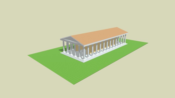 Ancient Greek Temple 3D Model