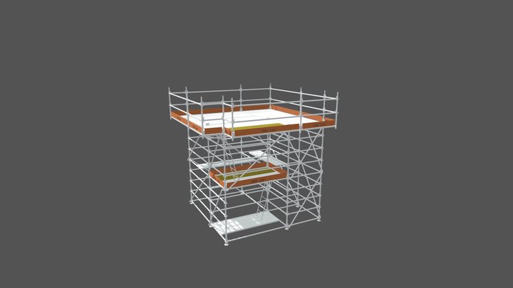 FACHADA 4_14 X 4_14 X 4 + RING Y MENSULAS 3D Model