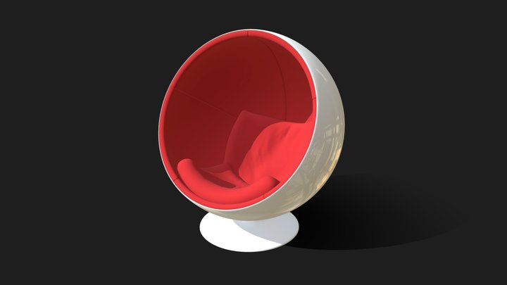 Globe/Ball Chair 3D Model