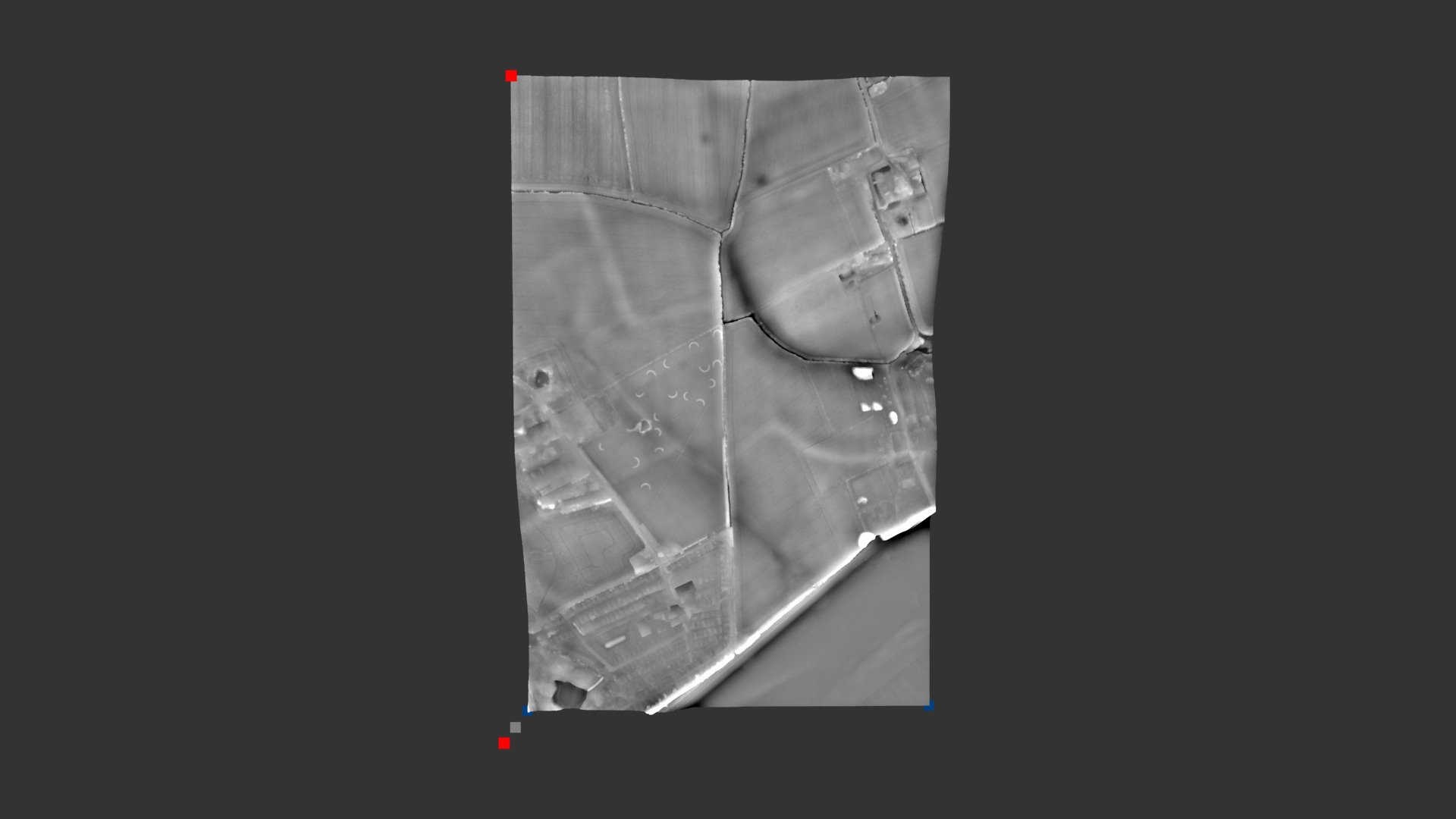 Mersea E/W parish boundary